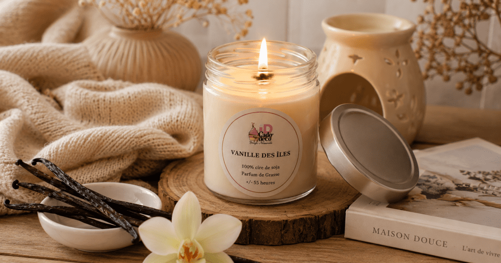 Bougie Parfumée Vanille – L’Essence du Bien-Être dans Votre Intérieur