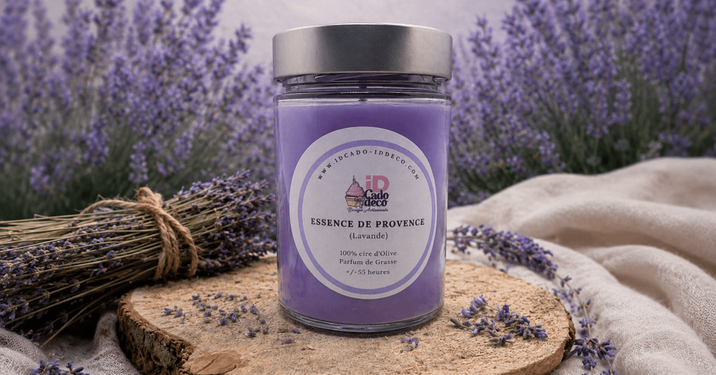 Bougies en bonbonnière en verre