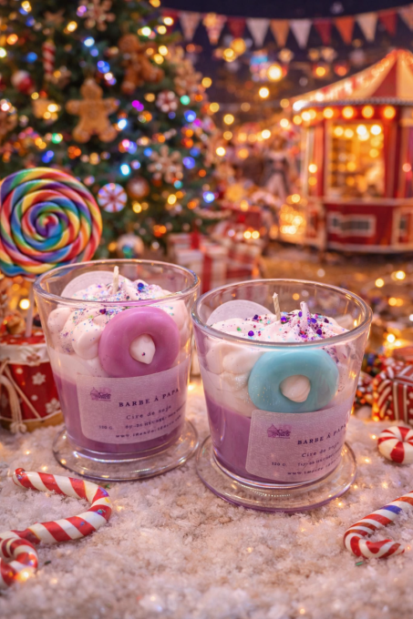 Bougie parfumée Barbe à Papa – Senteur d’enfance