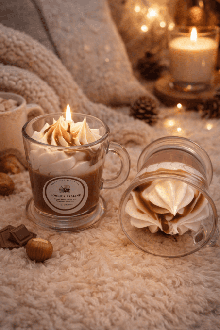 Bougie Cookie chocolat - senteur gourmande chaleureuse