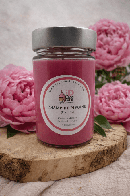 Bougie Bonbonnière Senteur Champ de Pivoine