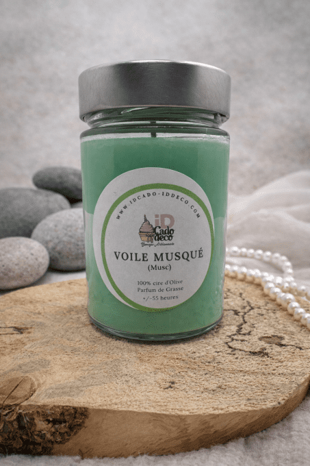 Bougie bonbonnière Musc senteur intense et envoûtante