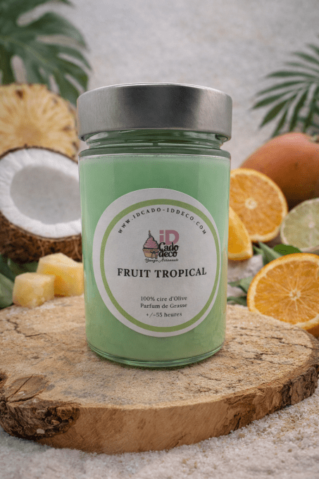 Bougie bonbonnière Fruit tropical - senteur exotique 