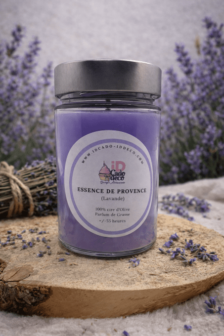 Bougie bonbonnière lavande - senteur florale apaisante