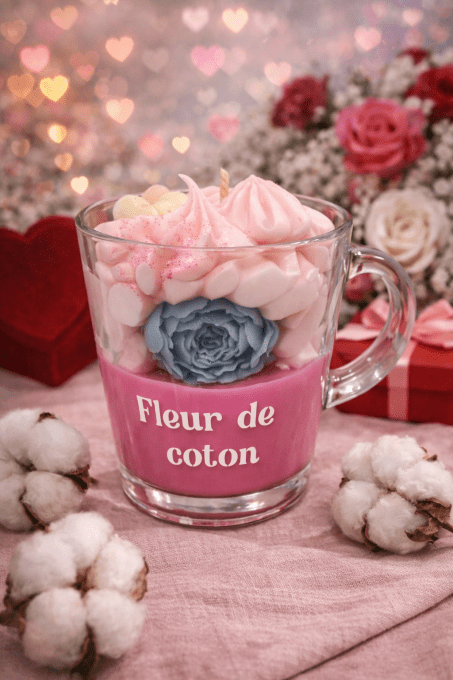 Bougie Fleur de coton - senteur douce et fraîche