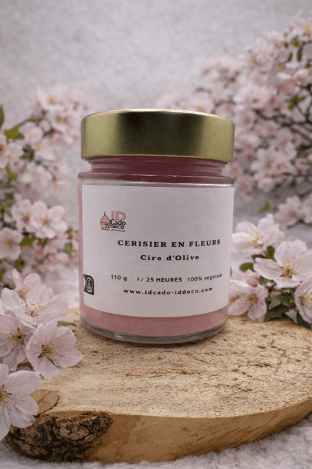 Bougie bonbonnière Fleur de sakura - élégante