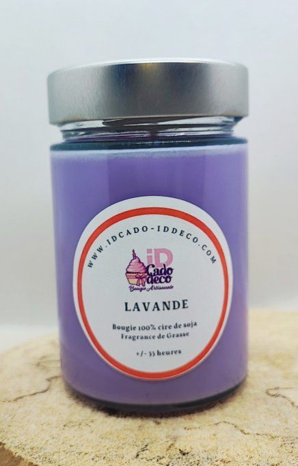 Bougie bonbonnière lavande - senteur florale apaisante