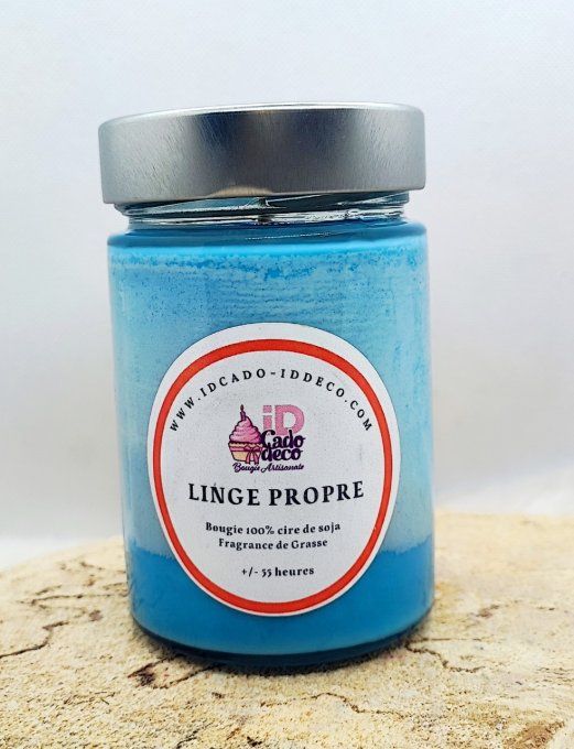 Bougie bonbonnière linge propre - senteur fraîche 