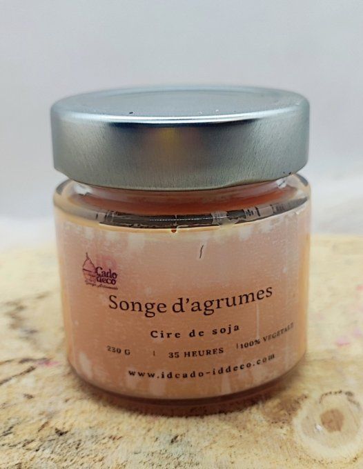 Senteur Agrumes : Bougie Mandarine & Litchi