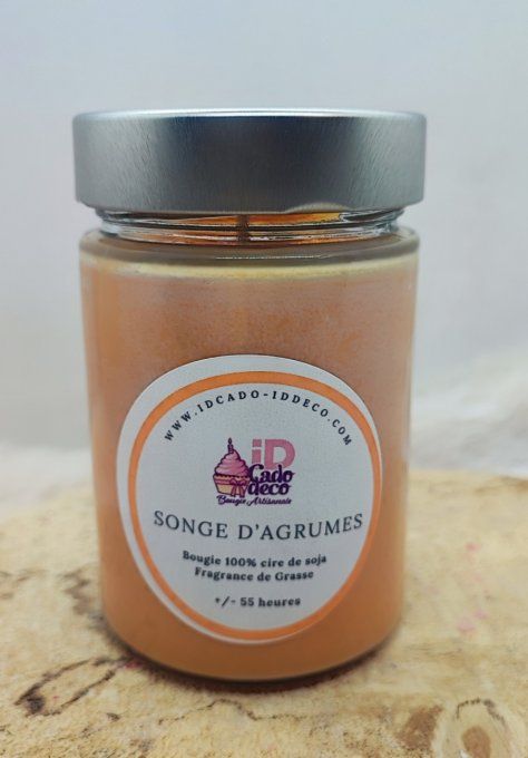 Senteur Agrumes : Bougie Mandarine & Litchi