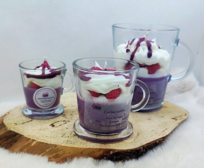 Bougie Cerise explosive - ambiance dynamique 