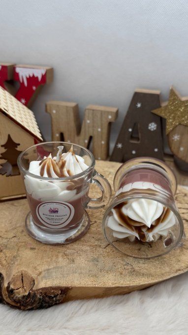 Bougie Rocher praliné - ambiance sucrée et chaleureuse