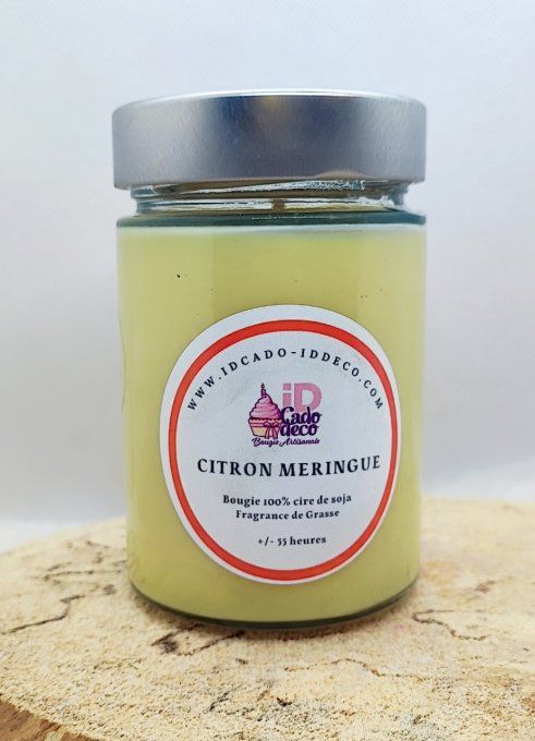 Bougie bonbonnière citron meringué - senteur sucrée