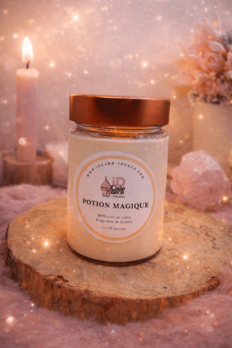 Bougie Potion Magique – Pêche, Orange, Fraise & Framboise