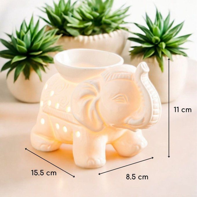 Brûle parfum éléphant - accessoire décoratif