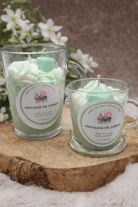 Bougie infusion de jasmin – Senteur florale et apaisante