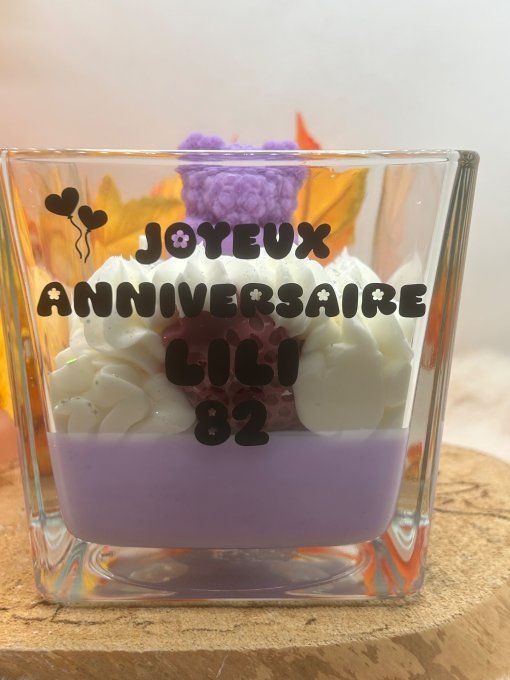 Bougie 520g mèche coton - Pot élégant