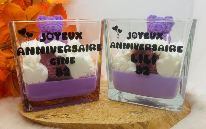 Bougie 520g mèche coton - Pot élégant