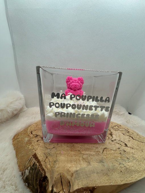 Bougie 520g mèche coton - Pot élégant