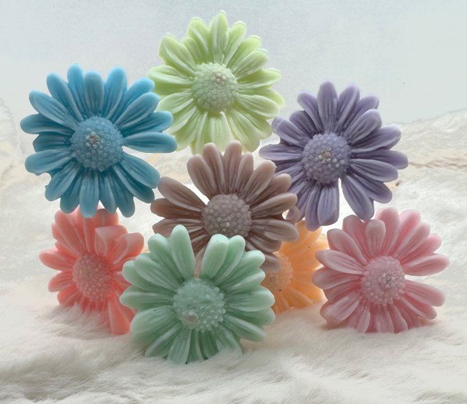 Pack 3 Fleurs en Cire Parfumée Artisanales
