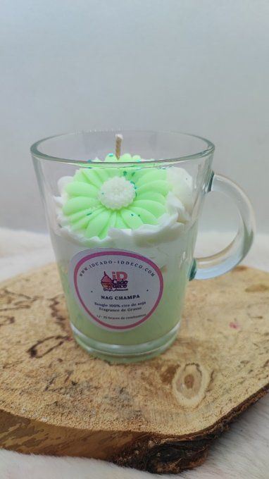 Bougie Nag Champa Artisanale aux Notes Florales