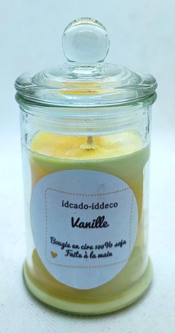 Bougie bonbonnière vanille des îles  senteur gourmande